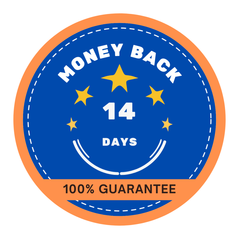 Money Back Guarantee Circle Sticker